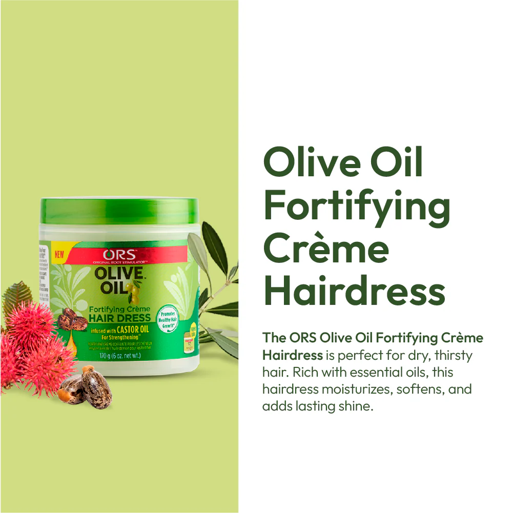 ORS Olive Oil Fortifying Creme & Hair and Scalp Hair Dress 2-Piece Set - Image 5
