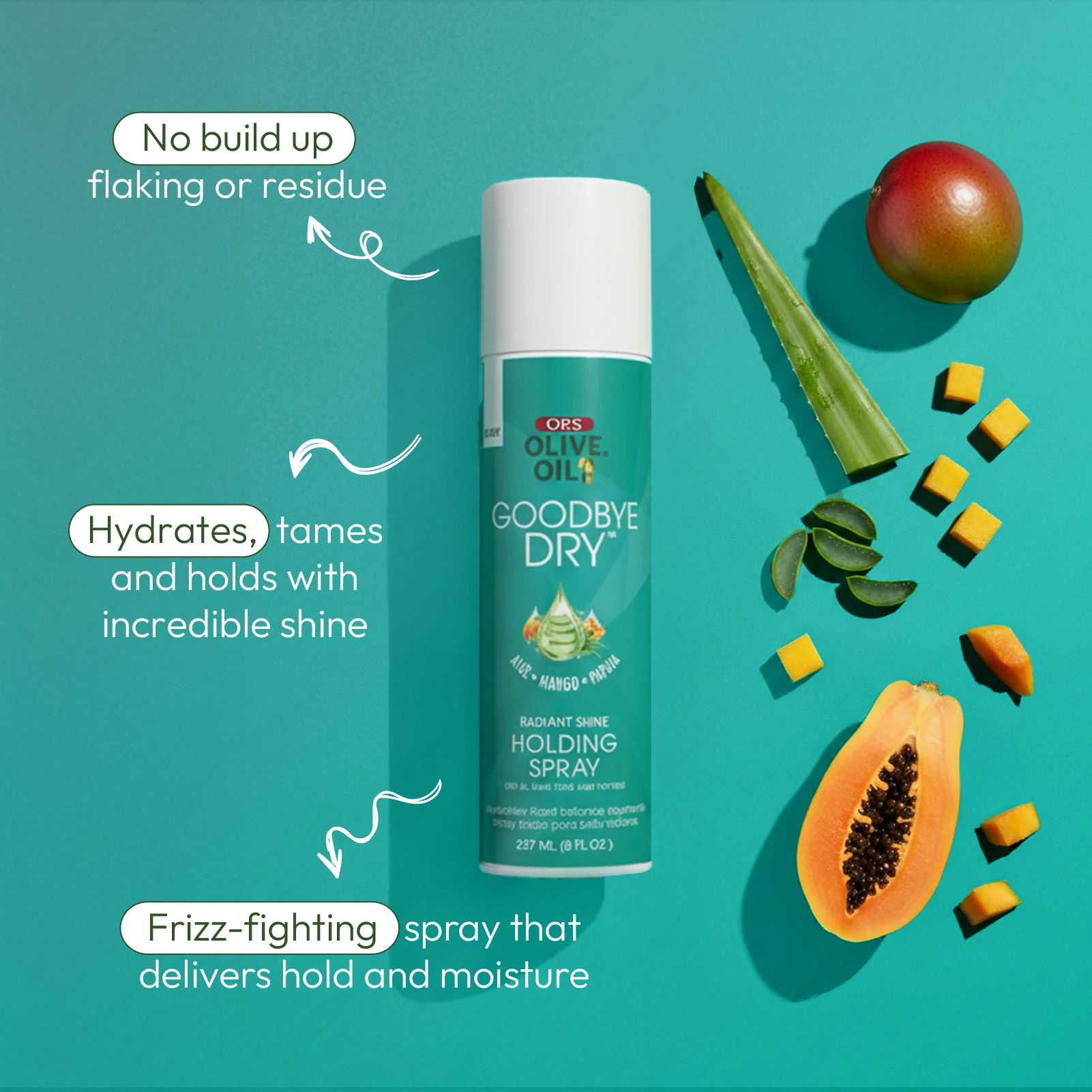 ORS Olive Oil Goodbye Dry Styling Mousse & Holding Spray 2-Piece Set - Image 7