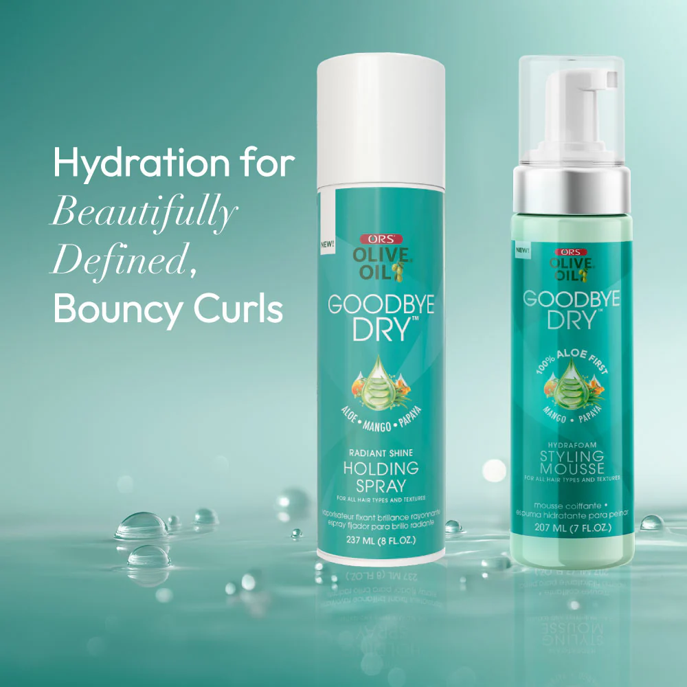 ORS Olive Oil Goodbye Dry Styling Mousse & Holding Spray 2-Piece Set - Image 2