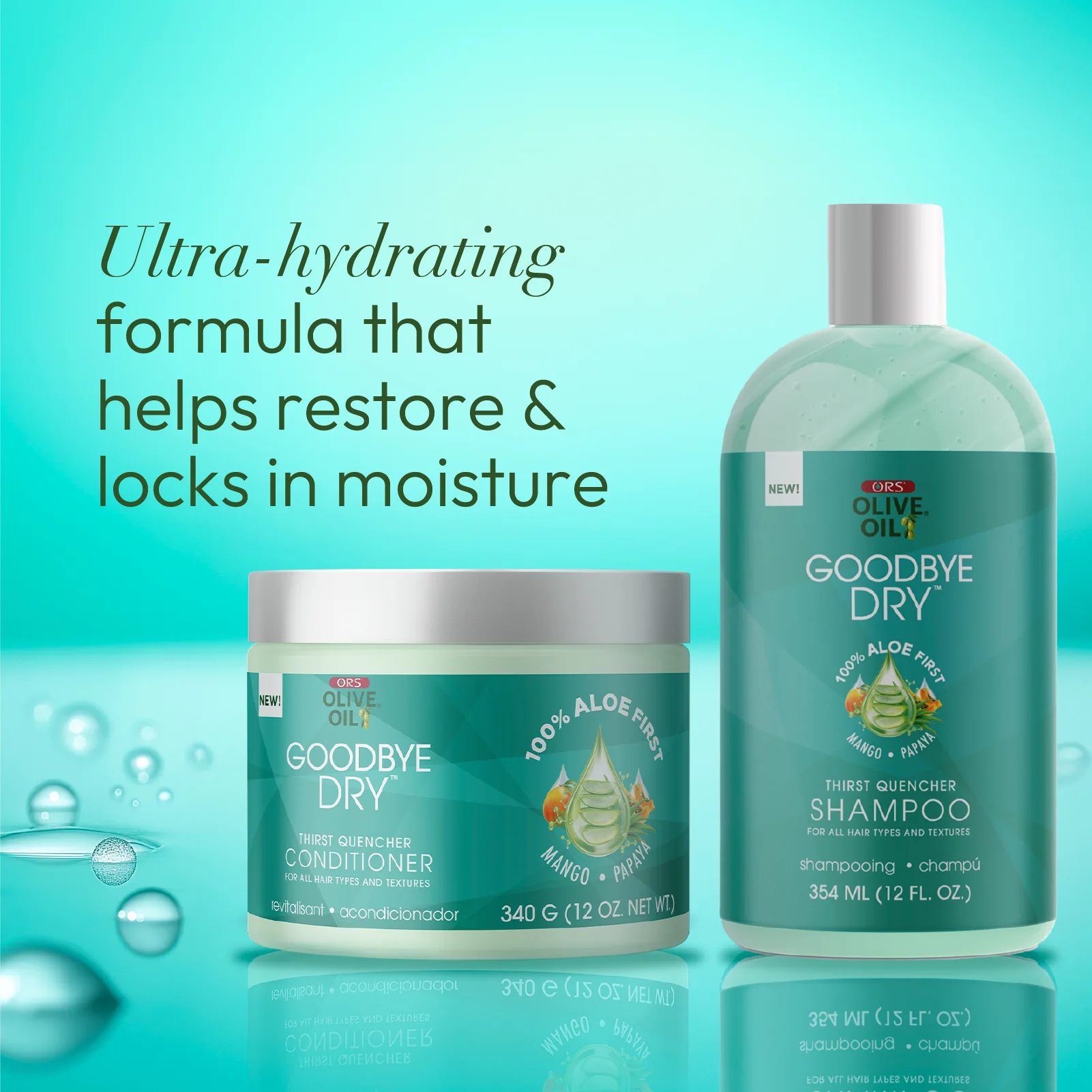 ORS Olive Oil Goodbye Dry Thirst Quencher Shampoo & Conditioner Bundle - Image 6
