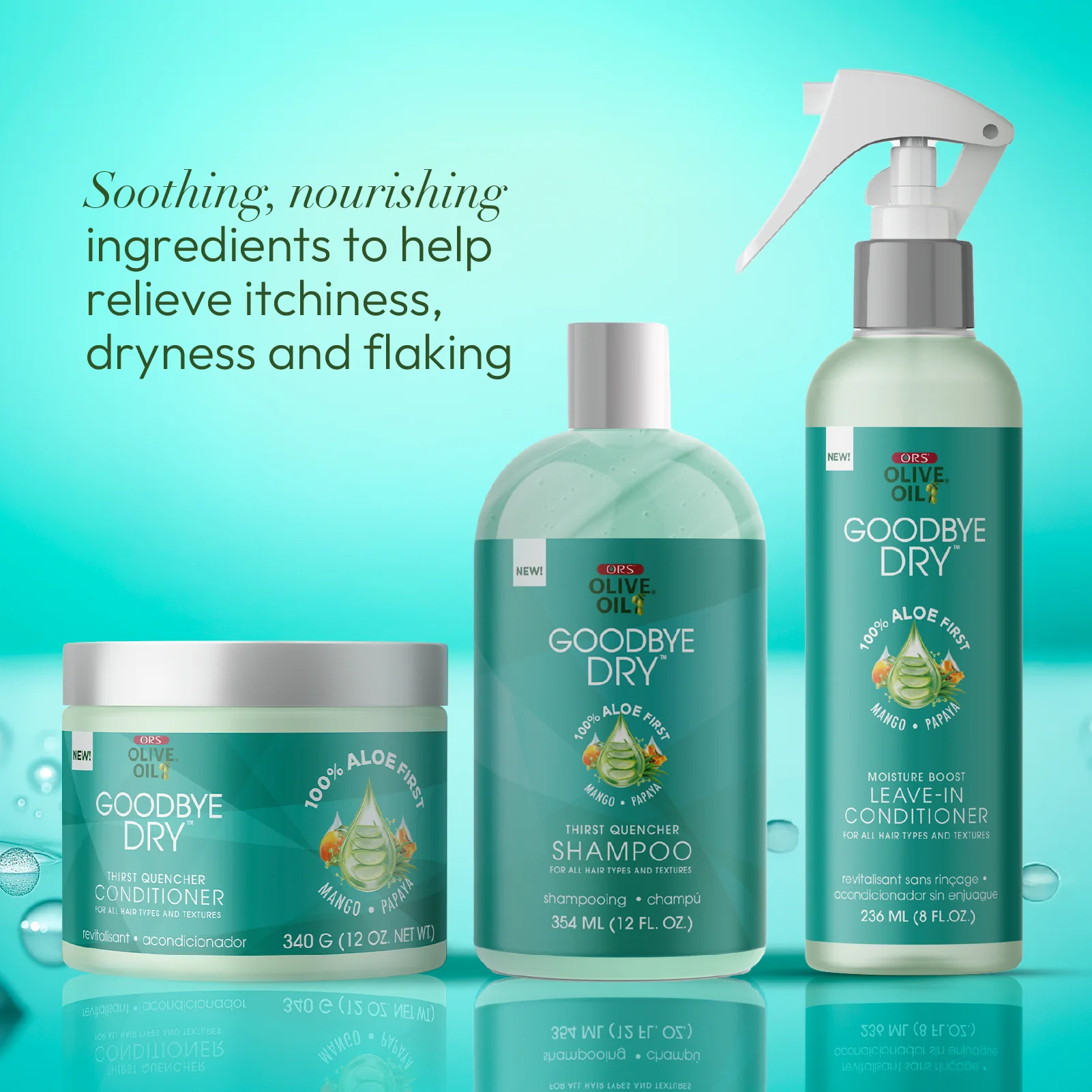 ORS Olive Oil Goodbye Dry Shampoo, Conditioner & Leave-In Conditioner Bundle - Image 7