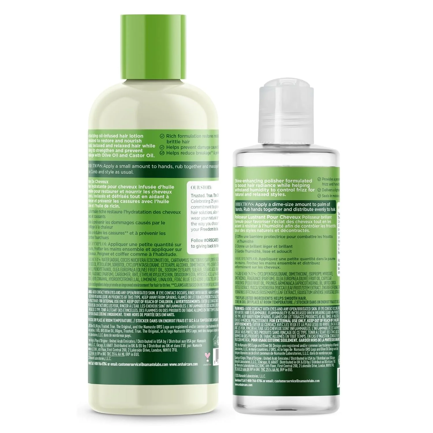 ORS Olive Oil Hair Lotion & Polisher for Strengthening & Smoothing 2-Piece Set - Image 2