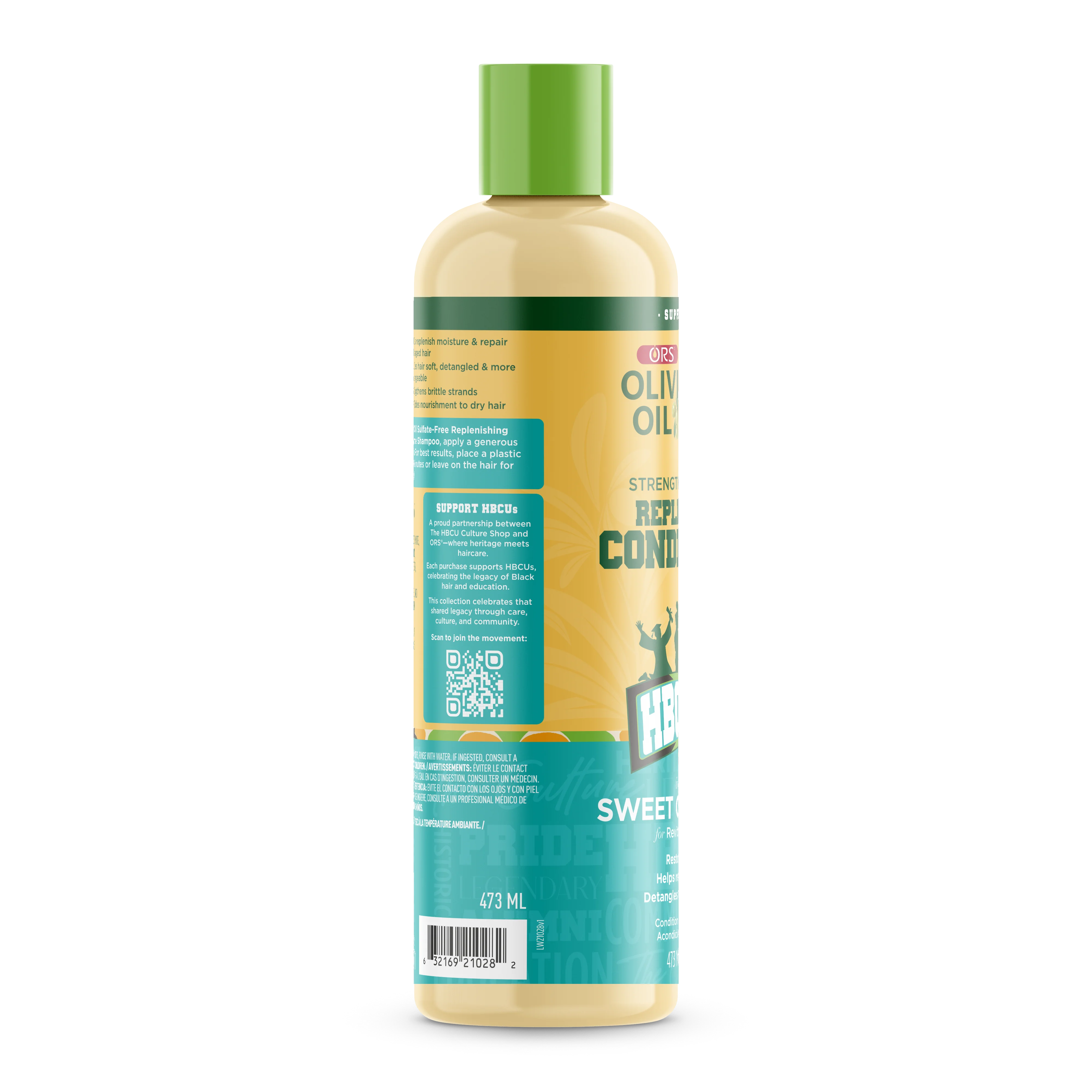 ORS Olive Oil HBCU Strengthen and Restore Replenishing Conditioner for Revitalizing Moisture (16.0 oz) - Image 3