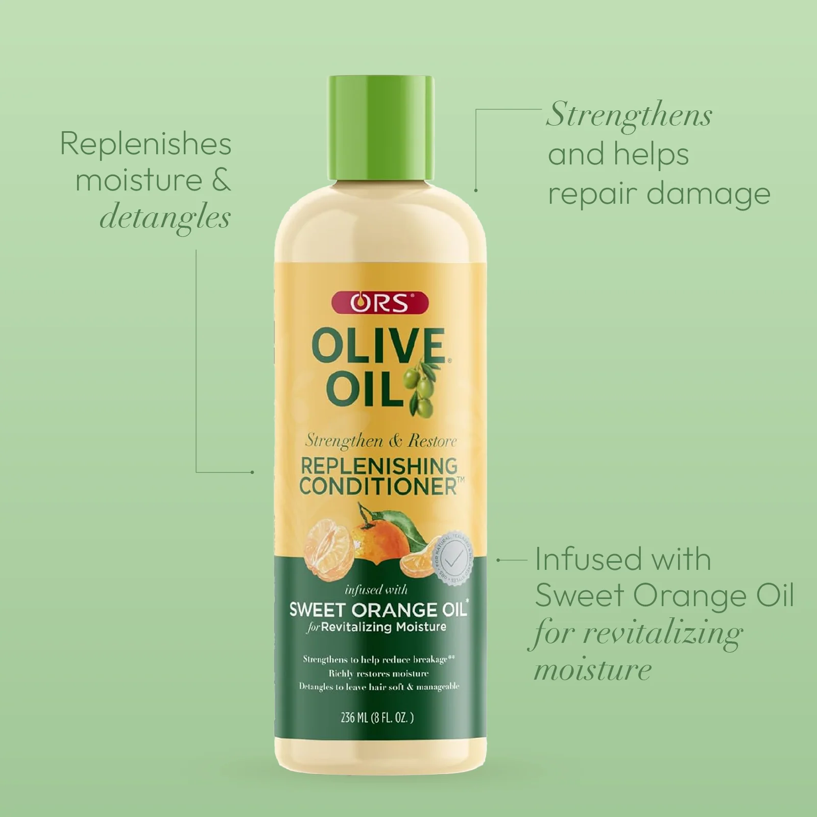 ORS Olive Oil Replenishing Conditioner for Revitalizing Moisture (8.0 oz) 2-Pack - Image 4