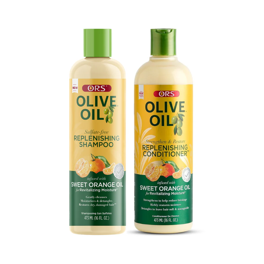 ORS Olive Oil Replenishing Shampoo & Conditioner Bundle for Revitalizing Moisture