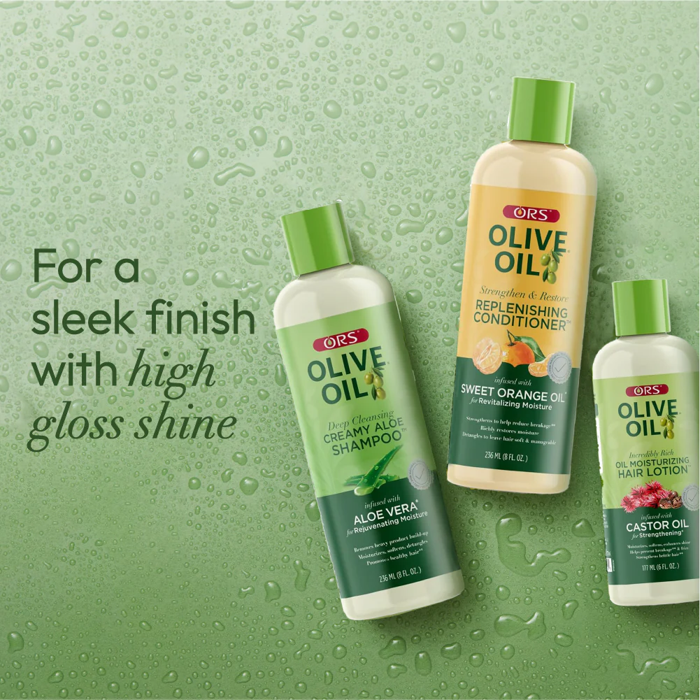 ORS Olive Oil Shampoo, Conditioner & Hair Lotion for Moisture & Strengthening 3-Piece Set - Image 5